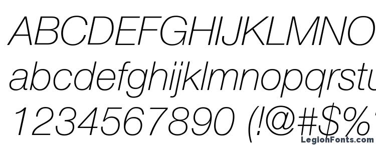 глифы шрифта Helvetica LT 36 Thin Italic, символы шрифта Helvetica LT 36 Thin Italic, символьная карта шрифта Helvetica LT 36 Thin Italic, предварительный просмотр шрифта Helvetica LT 36 Thin Italic, алфавит шрифта Helvetica LT 36 Thin Italic, шрифт Helvetica LT 36 Thin Italic