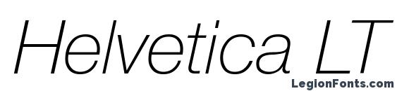 Шрифт Helvetica LT 36 Thin Italic, TTF шрифты