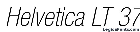 Helvetica LT 37 Thin Condensed Oblique Font