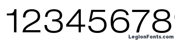 Helvetica LT 43 Light Extended Font, Number Fonts