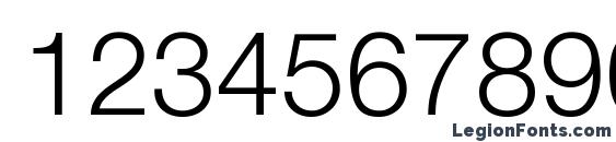 Helvetica LT 45 Light Font, Number Fonts