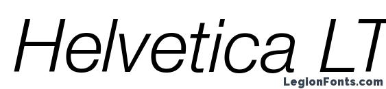 Helvetica LT 46 Light Italic Font