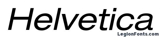 Helvetica LT 53 Extended Oblique Font