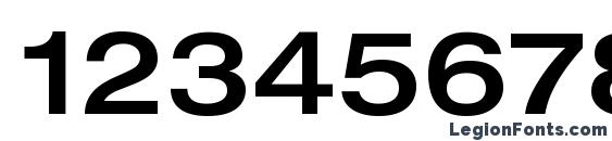 Helvetica LT 63 Medium Extended Font, Number Fonts