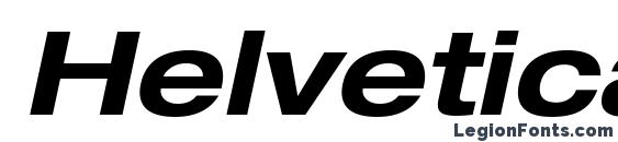 Шрифт Helvetica LT 73 Bold Extended Oblique