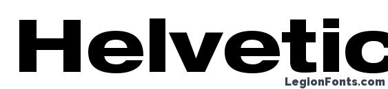 Helvetica LT 83 Heavy Extended Font
