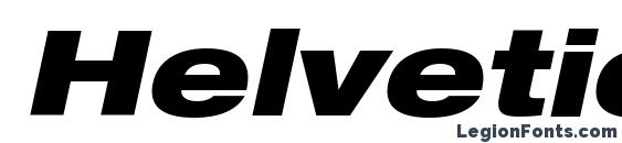 Helvetica LT 93 Black Extended Oblique Font