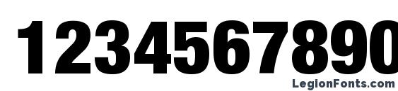 Helvetica LT 97 Black Condensed Font, Number Fonts