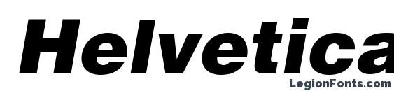 Helvetica LT Black Oblique Font