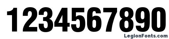 Helvetica LT Condensed Black Font, Number Fonts