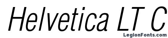 Helvetica LT Condensed Light Oblique Font