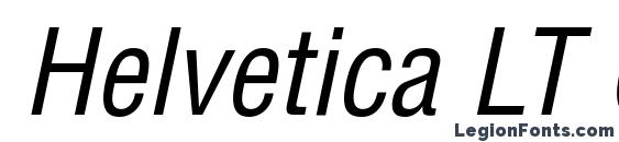 Helvetica LT Condensed Oblique Font