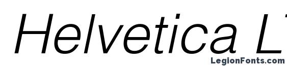 Helvetica LT Light Oblique Font