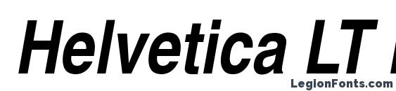 Шрифт Helvetica LT Narrow Bold Oblique