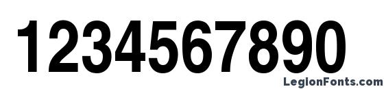 Helvetica LT Narrow Bold Font, Number Fonts