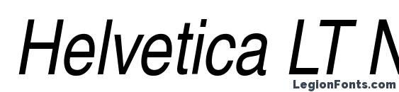 Helvetica LT Narrow Oblique Font