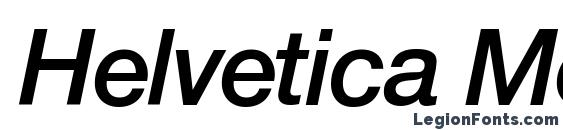 Helvetica MediumItalic Font