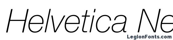 Шрифт Helvetica Neue CE 36 Thin Italic