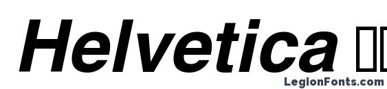 Helvetica Полужирный Oblique Font