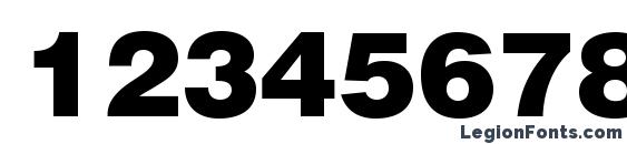 HelveticaLTStd Blk Font, Number Fonts