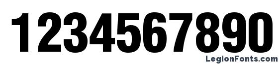 HelveticaLTStd BlkCond Font, Number Fonts