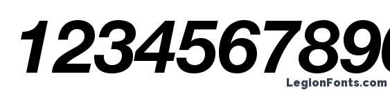 HelveticaNeueLTStd BdIt Font, Number Fonts