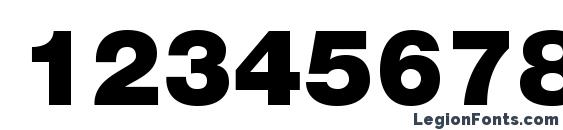 HelveticaNeueLTStd Blk Font, Number Fonts