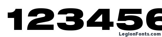 HelveticaNeueLTStd BlkEx Font, Number Fonts