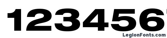 HelveticaNeueLTStd HvEx Font, Number Fonts