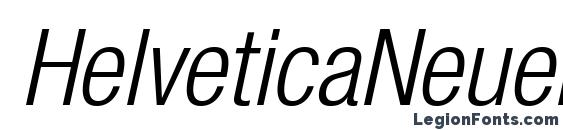 HelveticaNeueLTStd LtCnO Font