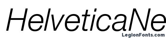 Шрифт HelveticaNeueLTStd LtIt