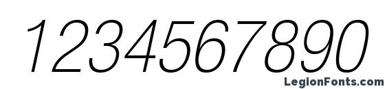HelveticaNeueLTStd ThCnO Font, Number Fonts
