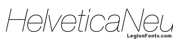 HelveticaNeueLTStd UltLtIt Font