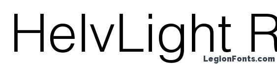 Шрифт HelvLight Regular
