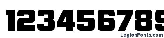 HemiHeadHv Regular Font, Number Fonts