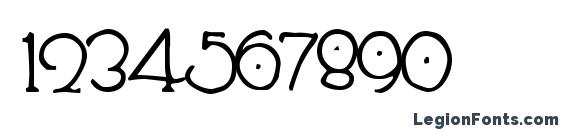 Hendershot Font, Number Fonts