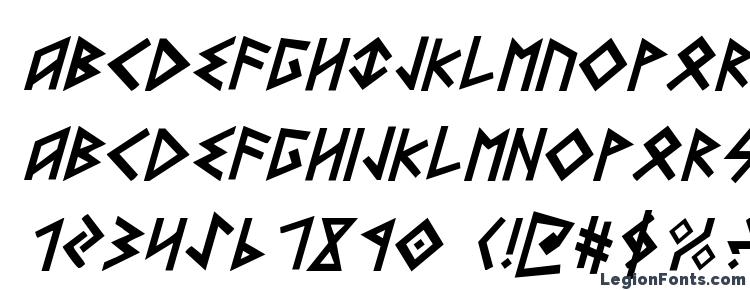 glyphs Heorot Italic font, сharacters Heorot Italic font, symbols Heorot Italic font, character map Heorot Italic font, preview Heorot Italic font, abc Heorot Italic font, Heorot Italic font