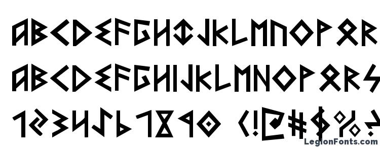 glyphs Heorot font, сharacters Heorot font, symbols Heorot font, character map Heorot font, preview Heorot font, abc Heorot font, Heorot font