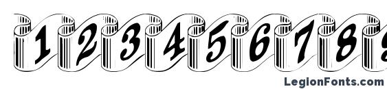 Heraldic Font, Number Fonts