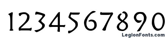 Шрифт Herculanum, Шрифты для цифр и чисел