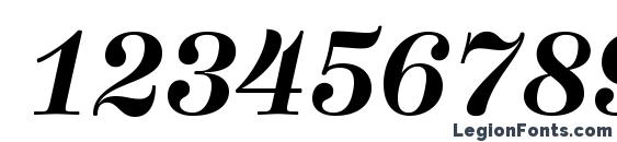 Hercules BoldItalic Font, Number Fonts