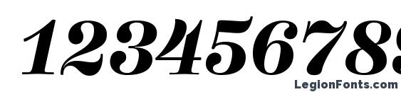 HerculesMedium BoldItalic Font, Number Fonts