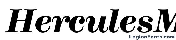 HerculesMedium BoldItalic Font, OTF Fonts