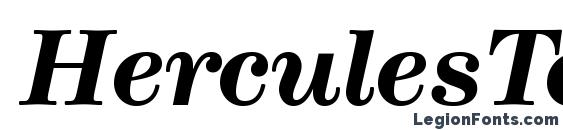 HerculesText BoldItalic Font, Typography Fonts