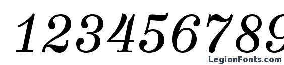 HerculesText Italic Font, Number Fonts