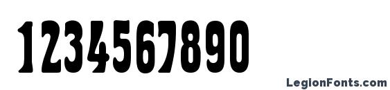 Herman Regular DB Font, Number Fonts