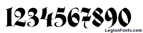 Hermann Gotisch NormalC Font, Number Fonts