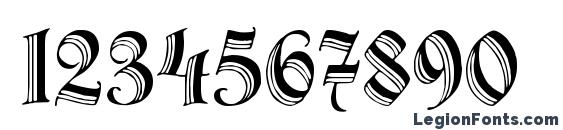 Hermann GotischC Font, Number Fonts