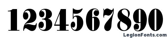 Heron Regular DB Font, Number Fonts