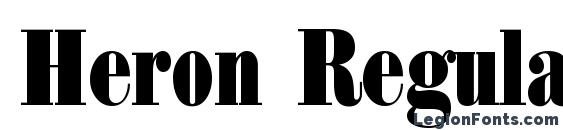 Heron Regular DB font, free Heron Regular DB font, preview Heron Regular DB font
